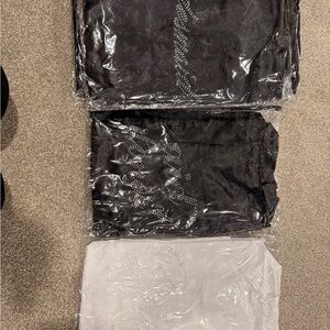 Black and White Rhinestone Embellished Tops